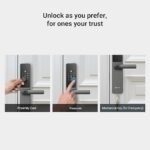 EZVIZ Smart Lock DL05, 7-in-1 Keyless Door Lock, with Fingerprint Access - Secure Keyless Entry, Multiple Unlock Options, Instant Alerts, Weatherproof, Child Security, Privacy Control 5085 - Image 5
