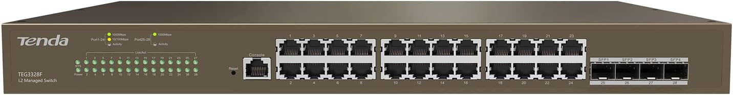 TEG3328F-electron-01 Tenda 28 Port L2+ Gigabit Smart Managed Switch (TEG3328F) - Image 1